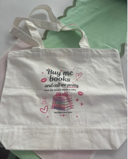 Buy Me books and call me pretty Tote Bags
