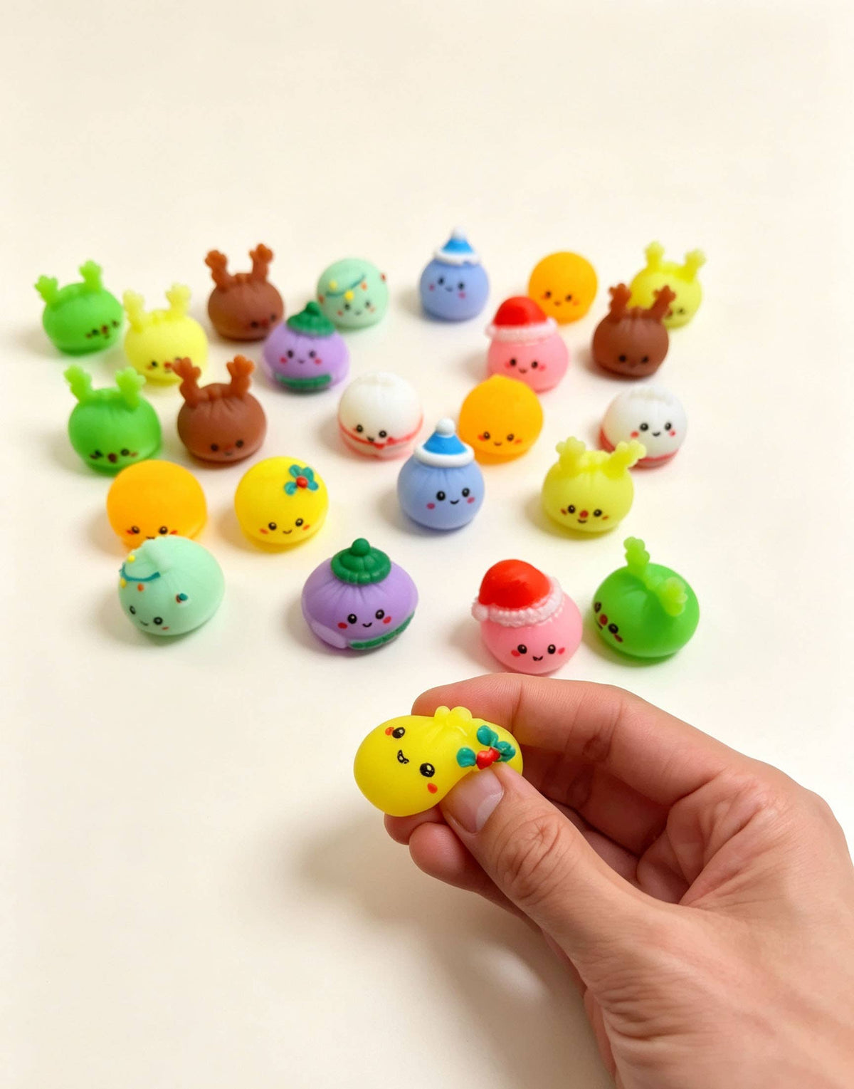 Eagle Crest Industries Inc. - Christmas Dumpling Advent Calendar 24‑Pcs Squishy Toy Set