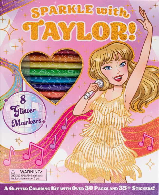 Simon & Schuster - Sparkle with Taylor! A Glitter Coloring Kit by Editors of Silver Dolphin Books