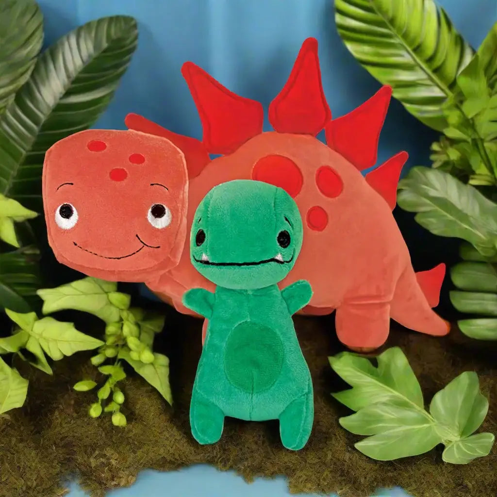 MerryMakers - Tiny T. Rex And Pointy Plush Pair