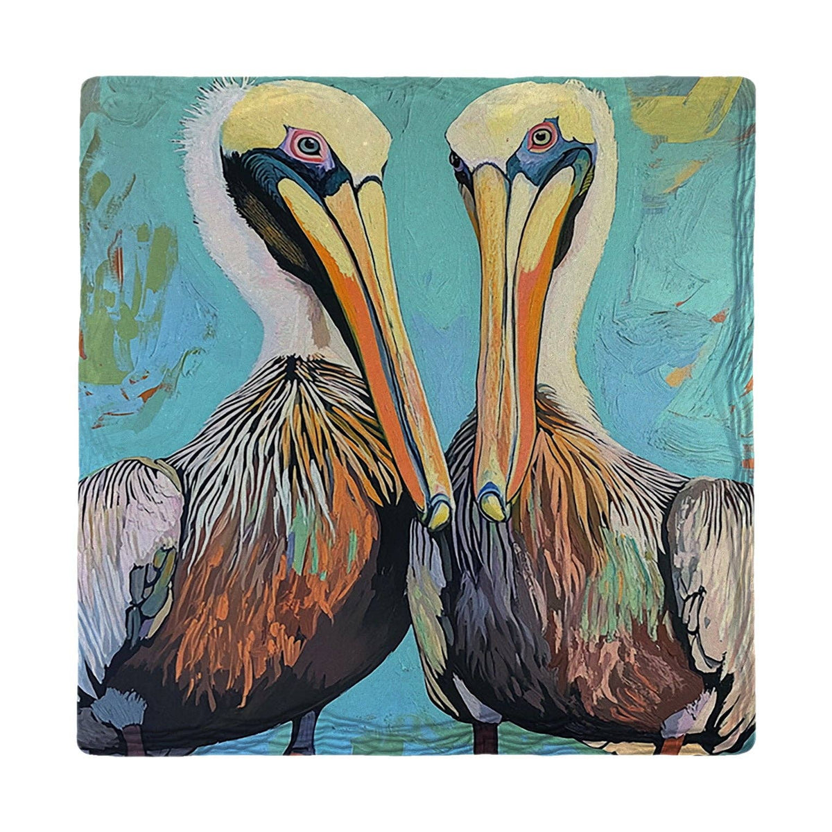 Mill Wood Art - Pelican Duo | Drink Coaster
