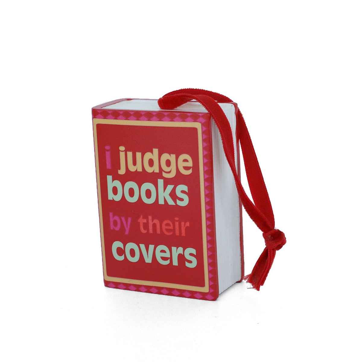 Jollity & Co. + Daydream Society - I Judge Books By Their Covers Book Christmas Ornament