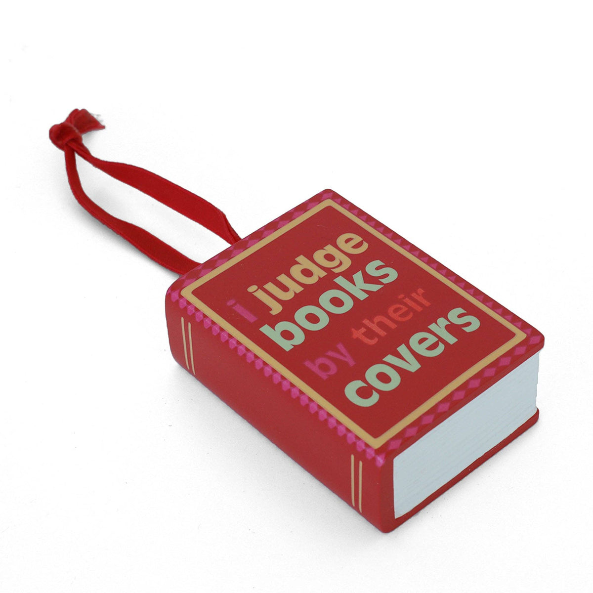 Jollity & Co. + Daydream Society - I Judge Books By Their Covers Book Christmas Ornament