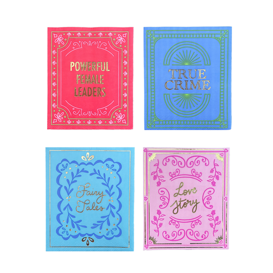 "Book Cover" Cocktail Napkins - 16ct.