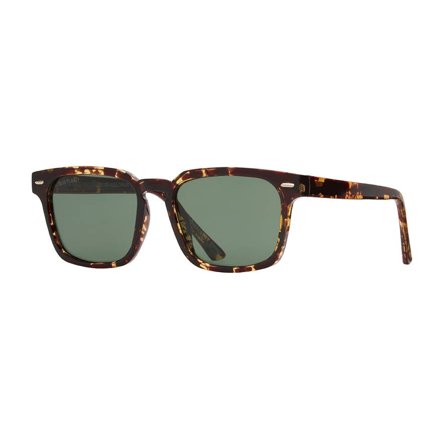 Blue Planet Eco-Eyewear - BP10093 - NEW Hudson Brown Marble / Grey Green Polarized