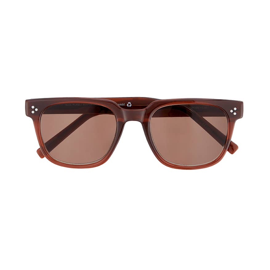 Blue Planet Eco-Eyewear - BP20384 NEW Aden Sun - Brown  / Brown Sun Tinted Readers