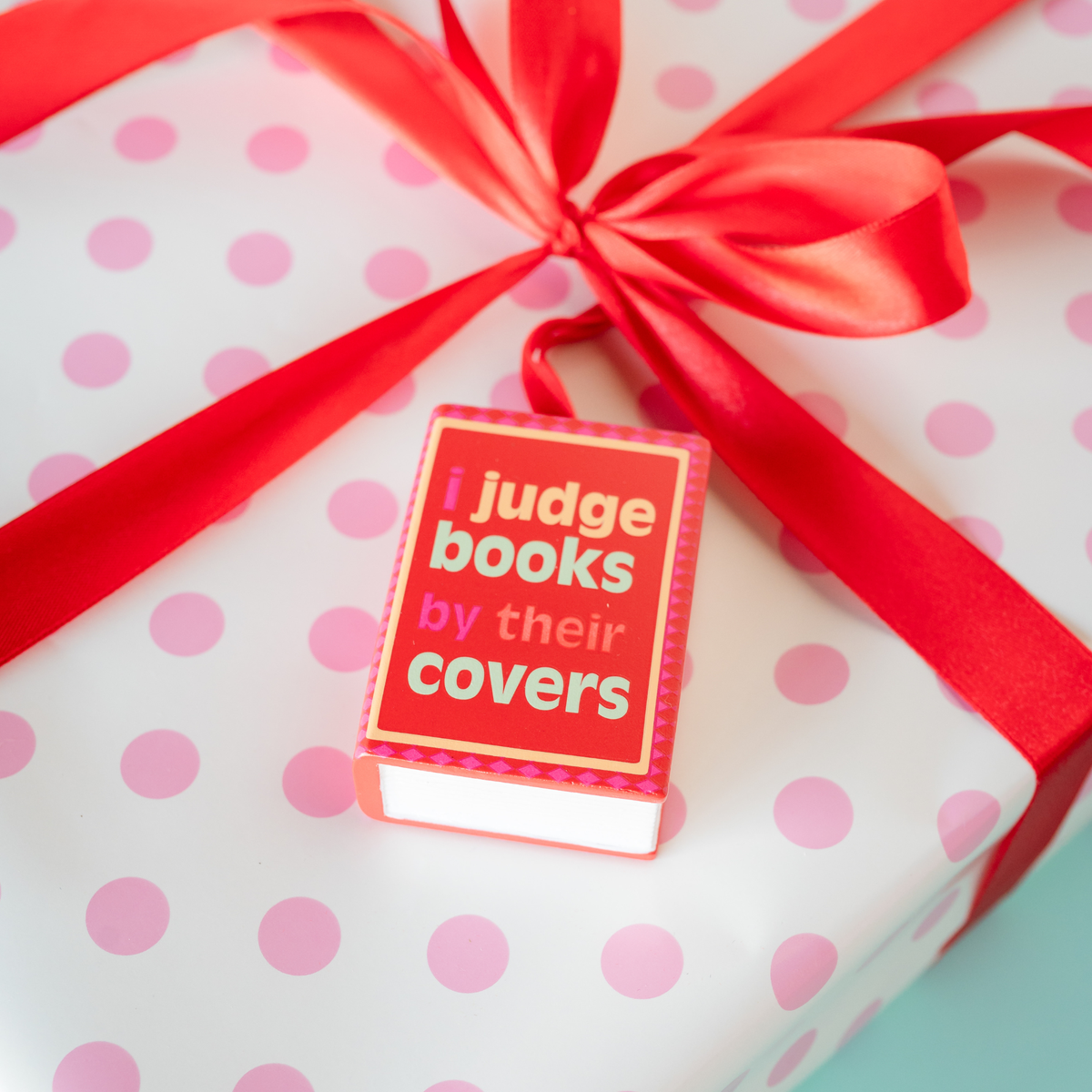 Jollity & Co. + Daydream Society - I Judge Books By Their Covers Book Christmas Ornament