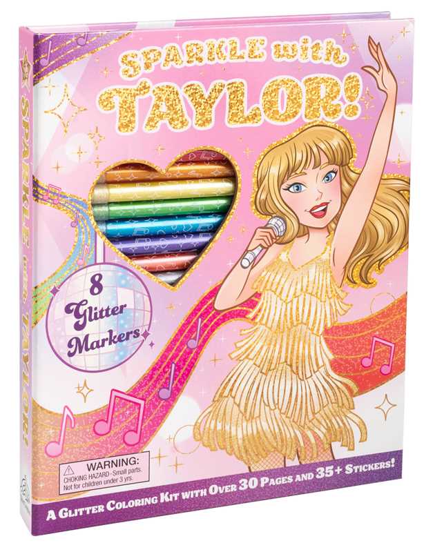 Simon & Schuster - Sparkle with Taylor! A Glitter Coloring Kit by Editors of Silver Dolphin Books