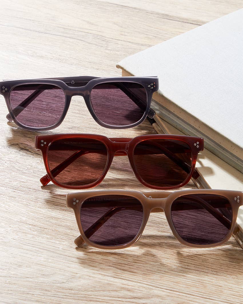 Blue Planet Eco-Eyewear - BP20384 NEW Aden Sun - Brown  / Brown Sun Tinted Readers